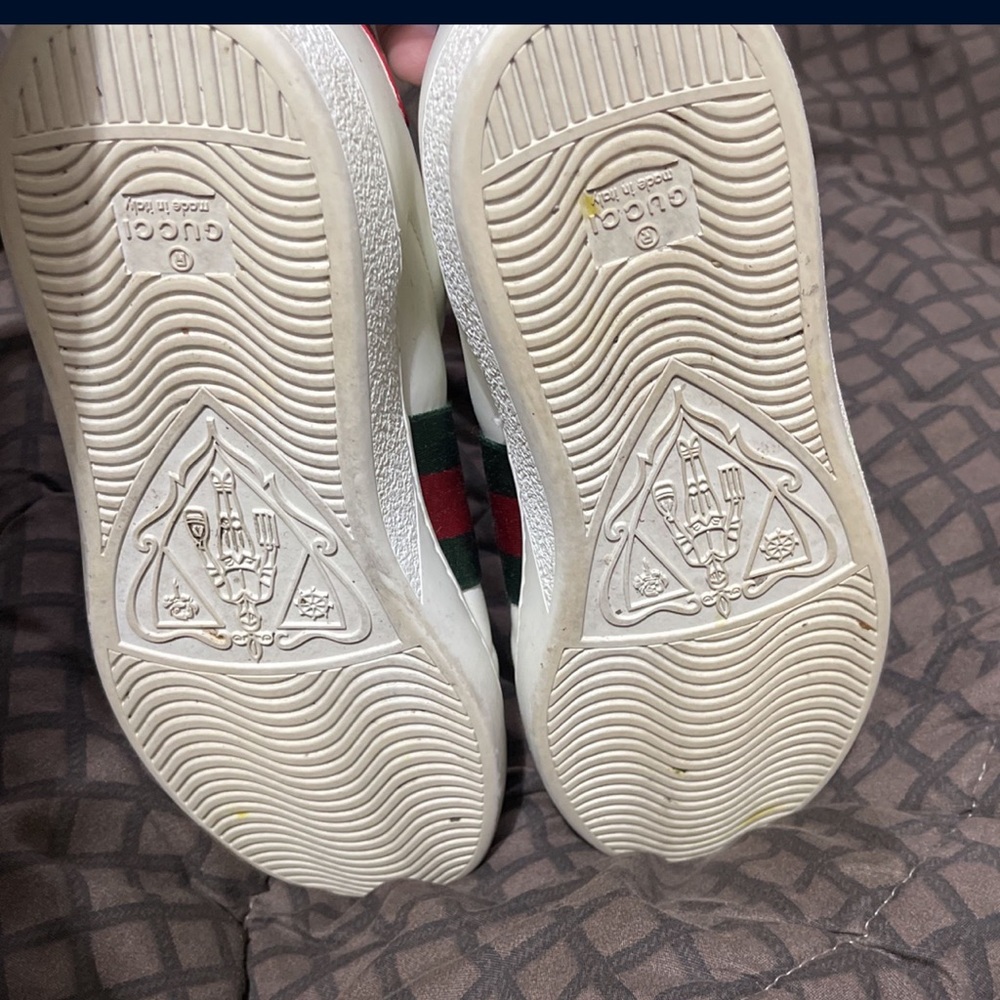 Gucci Men's Ace embroidered "snake" | white |sneaker size 9 - Picture 6 of 12